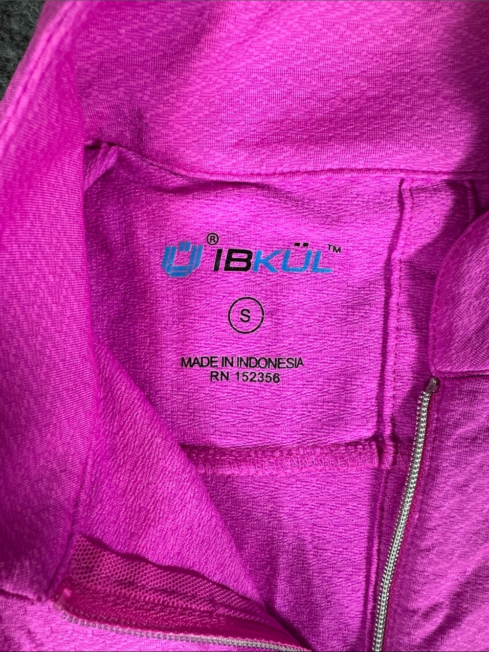 IBKUL Long Sleeve Mock Neck Quarter Zip Woman’s Size Small - Picture 5 of 11